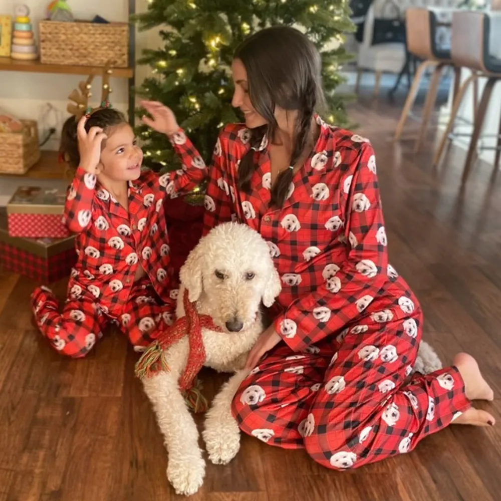  DIYKST Custom Pet Pajamas for Women with Dogs Photo